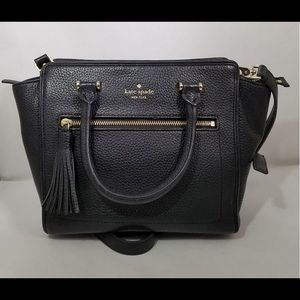 Kate Space Black Leather Bag